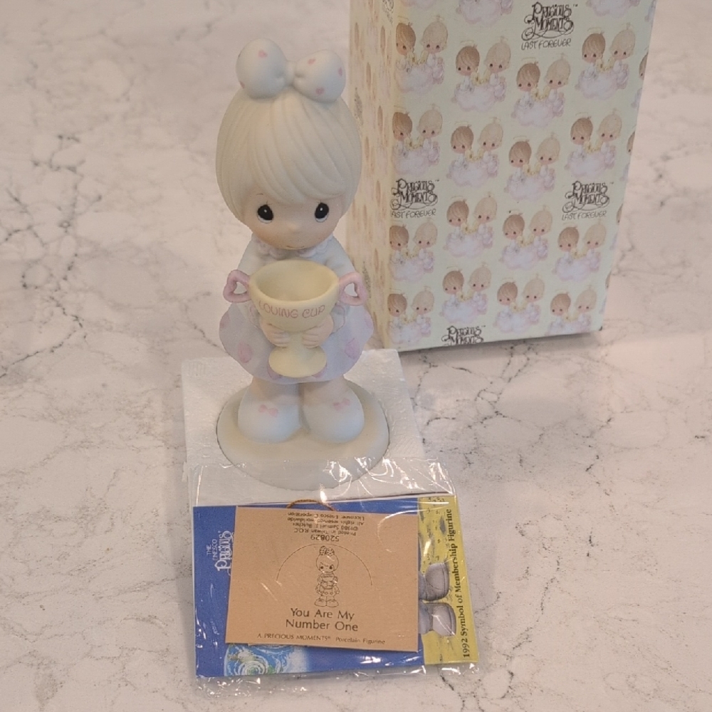 Precious Moments 'You Are My Number One' Figurine - Cream and Yellow